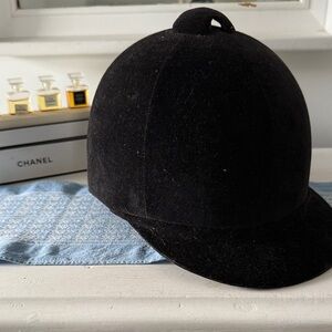 Black Antique Equestrian Riding Helmet